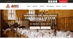 Desktop Screenshot of abcpartyrent.com